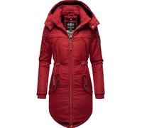Wintermantel MARIKOO "Kamii" Gr. XS (34), rot (blutrot) Damen Mäntel Wintermäntel sportlicher Winterparka mit abnehmb. Kapuze (11245460-XS)