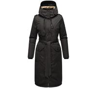 Wintermantel mit hohem Kragen und weicher Kapuze "Hokulanii" Black S