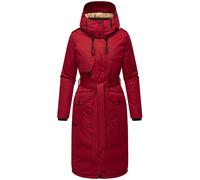Wintermantel mit hohem Kragen und weicher Kapuze "Hokulanii" Dark Red XXL