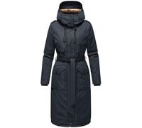 Wintermantel mit hohem Kragen und weicher Kapuze "Hokulanii" Navy S