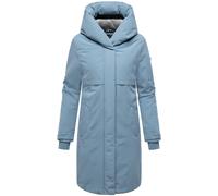 Wintermantel NAVAHOO "Domingaa 14", Damen, Gr. S (36), blau (rauchblau), Obermaterial: 100% Polyester, Futter 1: 95% Polyester, 5% Elasthan, Futter 2: 100% Polyester, Wattierung: 100% Polyester, Ärmel