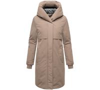 Wintermantel mit Kapuze "Domingaa 14" Taupe Grey XXXL