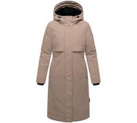 Wintermantel NAVAHOO "Eismelodie 14", Damen, Gr. XXXL (46), grau (taupe), Obermaterial: 100% Polyester, Innenfutter: 100% Polyester, Wattierung: 100% Polyester, Ärmelfutter: 100% Polyester, modisch, f