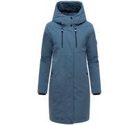 Wintermantel mit Kapuze "Hageltanz 14" Dusty Blue XXL