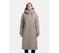 Wintermantel mit Kapuze "Luggs" Greige XS