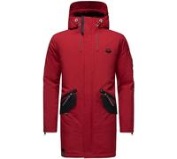 Wintermantel STONE HARBOUR "Ragaan", Herren, Gr. XL (54), rot (dunkelrot), Oberstoff: 100% Polyester. Futter: 100% Polyester. Wattierung: 100% Polyester. Ärmelfutter: 100% Polyester, regular fit ca. M