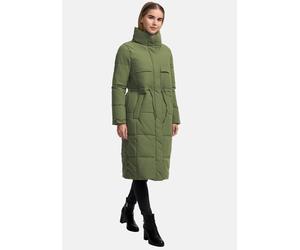 Wintermantel NAVAHOO "Der Wahnsinn 14", Damen, Gr. L (40), grün (olivgrün), Obermaterial: 100% Polyester. Futter: 100% Polyester. Wattierung: 100% Polyester, gerade ca. Mitte Knie, hoch geschlossener