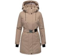 Wintermantel NAVAHOO "Frostkuss 14", Damen, Gr. XL (42), grau (taupe), Obermaterial: 100% Polyester, Innenfutter: 100% Polyester, Wattierung: 100% Polyester, Ärmelfutter: 100% Polyester, modisch, figu