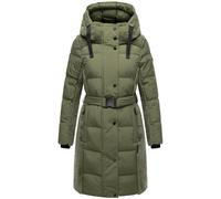 Wintermantel NAVAHOO "Funkelteddy 14", Damen, Gr. L (40), grün (helloliv), Obermaterial 1: 100% Polyester; Obermaterial 2: 100% Polyester; Innenfutter: 100% Polyester; Wattierung: 100% Polyester; Ärme