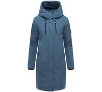 Wintermantel NAVAHOO "Hageltanz 14", Damen, Gr. M (38), rauchblau, Obermaterial: 55% Polyester, 45% Nylon; Innenfutter: 100% Polyester; Wattierung: 100% Polyester; Ärmelfutter: 100% Polyester; Kunstpe