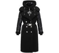 Wintermantel NAVAHOO "Kuscheltraum 14", Damen, Gr. XL (42), schwarz, Obermaterial 1: 100% Polyester; Obermaterial 2: 100% Nylon; Innenfutter: 100% Polyester; Wattierung: 100% Polyester; Ärmelfutter: 1