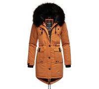 Wintermantel NAVAHOO "Luluna Prc" Gr. S (36), braun (zimt) Damen Mäntel Wintermäntel edler Parka mit großer Kunstfellkapuze (64195209-S)