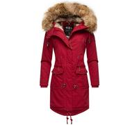 Wintermantel NAVAHOO "Rosinchen" Gr. S (36), rot (blutrot) Damen Mäntel Wintermäntel stylischer Winter Baumwollparka mit Kunstfell (64832329-S)