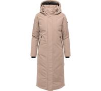 Wintermantel NAVAHOO "Schneewächter 14", Damen, Gr. XL (42), taupe, Obermaterial: 100% Polyester; Innenfutter: 100% Polyester; Wattierung: 100% Polyester; Ärmelfutter: 100% Polyester, gerade knieumspi