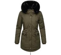 Wintermantel NAVAHOO "Sweety Deluxe", Damen, Gr. S (36), grün (olivgrün), Obermaterial: 60% Baumwolle, 40% Nylon; Futter: 100% Polyester; Wattierung: 100% Polyester; Ärmelfutter: 100% Polyester; Kunst