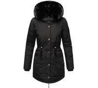 Wintermantel mit doppelter Kunstpelz-Kapuze "Sweety Deluxe" Black S