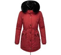 Wintermantel mit doppelter Kunstpelz-Kapuze "Sweety Deluxe" Blood Red XS