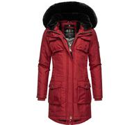 Wintermantel NAVAHOO "Tiniis" Gr. M (38), rot (blutrot) Damen Mäntel Wintermäntel Parka mit abnehmbarer Kapuze und extra Einkaufstasche (25564740-M)
