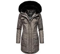 Wintermantel NAVAHOO "Tiniis", Damen, Gr. XS (34), grau, Oberstoff: 56% Nylon, 44% Polyester; Futter: 100% Polyester; Wattierung: 100% Polyester; Ärmelfutter: 100% Polyester; Kunstpelz: 90% Polyacryl,