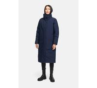 Wintermantel NAVAHOO "Traumblüte 14", Damen, Gr. S (36), navy, Obermaterial: 100% Polyester, Innenfutter: 100% Polyester, Wattierung: 100% Polyester, Ärmelfutter: 100% Polyester, gerade ca. Mitte Wade