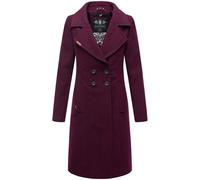 Wintermantel NAVAHOO "Wooly", Damen, Gr. L (40), rot (weinrot), Obermaterial: 90% Acryl, 8% Viskose, 2% Elasthan. Innenfutter: 100% Polyester. Ärmelfutter: 100% Polyester, tailliert ca. Mitte Obersche