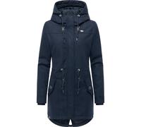 Wintermantel RAGWEAR "Ellba Coat A YOUMODO", Damen, Gr. XXL (44), navy, Obermaterial: 100% Polyester; Innenfutter: 100% Polyester; Wattierung: 100% Polyester, tailliert ca. Mitte Oberschenkel, hoch ge