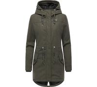 Wintermantel RAGWEAR "Ellba Coat A YOUMODO", Damen, Gr. XXXL(46), olivgrün, Obermaterial: 100% Polyester; Innenfutter: 100% Polyester; Wattierung: 100% Polyester, tailliert ca. Mitte Oberschenkel, hoc