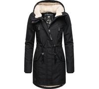 Wintermantel RAGWEAR "Elsie" Gr. M (38), grau (ash) Damen Mäntel Wintermäntel stylischer Winterparka mit Kapuze und Teddyfleece (34695451)