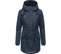 Wintermantel RAGWEAR "Elsien", Damen, Gr. L (40), navy, Obermaterial: 100% Polyester; Innenfutter: 100% Polyester; Wattierung: 100% Polyester, tailliert ca. Mitte Oberschenkel, hoch geschlossener Auss
