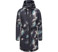 Wintermantel RAGWEAR "Holstic Print" Gr. XS (34), schwarz Damen Mäntel (32622952-XS) schwarz