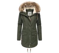 Wintermantel RAGWEAR "Jane YOUMODO", Damen, Gr. XXXL(46), grün, Obermaterial: 65% Polyester, 35% Baumwolle. Innenfutter: 100% Polyester. Wattierung: 100% Polyester, tailliert Po-bedeckend, hoch geschl