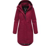 Wintermantel RAGWEAR "Jannisa Coat", Damen, Gr. 4XL (48), weinrot, Obermaterial: 100% Polyester; Innenfutter: 100% Polyester; Wattierung: 100% Polyester, tailliert ca. Mitte Oberschenkel, hoch geschlo