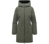 Wintermantel RAGWEAR "Nasima Y", Damen, Gr. XL (42), schwarz olive, Obermaterial: 100% Polyester. Innenfutter: 100% Polyester. Wattierung: 100% Polyester, tailliert ca. Mitte Oberschenkel, Ärmel ohne
