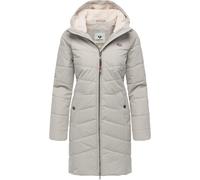 Wintermantel RAGWEAR "Noita YOUMODO", Damen, Gr. 4XL (48), hellgrau, Obermaterial: 100% Polyester; Innenfutter: 100% Polyester; Wattierung: 100% Polyester, tailliert ca. Mitte Oberschenkel, Ärmel ohne