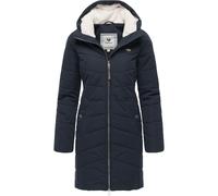 Wintermantel RAGWEAR "Noita YOUMODO", Damen, Gr. 6XL (52), blau (navy), Obermaterial: 100% Polyester. Innenfutter: 100% Polyester. Wattierung: 100% Polyester, tailliert ca. Mitte Oberschenkel, Ärmel o