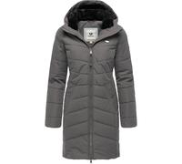 Wintermantel RAGWEAR "Noita YOUMODO", Damen, Gr. XS (34), grau, Obermaterial: 100% Polyester. Innenfutter: 100% Polyester. Wattierung: 100% Polyester, tailliert ca. Mitte Oberschenkel, Ärmel ohne Ärme