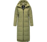 Wintermantel RAGWEAR "Patrise", Damen, Gr. XL (42), helloliv, Obermaterial: 100% Polyester; Innenfutter: 100% Polyester; Wattierung: 100% Polyester, bequem wadenlang, hoch geschlossener Ausschnitt, Är