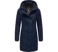 Wintermantel RAGWEAR "Pavla Coat", Damen, Gr. S (36), blau (navy), Obermaterial: 100% Polyester; Innenfutter: 100% Polyester; Wattierung: 100% Polyester, tailliert ca. Mitte Oberschenkel, Ärmel ohne Ä