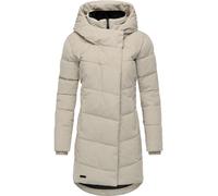 Wintermantel RAGWEAR "Pavla Cordy YOUMODO", Damen, Gr. XXL (44), bone, Obermaterial: 100% Baumwolle; Innenfutter: 100% Polyester; Wattierung: 100% Polyester, gerade ca. Mitte Oberschenkel, hoch geschl