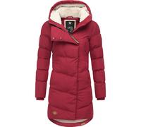 Wintermantel RAGWEAR "Pavla", Damen, Gr. 4XL (48), feuerrot, Außenmaterial: 100% Polyester; Innenfutter: 100% Polyester; Wattierung: 100% Polyester, figurbetont ca. Mitte Oberschenkel, Ärmel ohne Ärme
