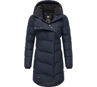 Wintermantel RAGWEAR "Pavla", Damen, Gr. L (40), blau (navy), Außenmaterial: 100% Polyester; Innenfutter: 100% Polyester; Wattierung: 100% Polyester, figurbetont ca. Mitte Oberschenkel, Ärmel ohne Ärm