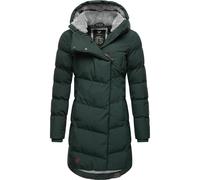 Wintermantel RAGWEAR "Pavla", Damen, Gr. L (40), grün (dunkelgrün), Außenmaterial: 100% Polyester. Innenfutter: 100% Polyester. Wattierung: 100% Polyester, figurbetont ca. Mitte Oberschenkel, Ärmel oh