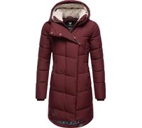 Wintermantel RAGWEAR "Pavla", Damen, Gr. L (40), rot (dunkelrot), Außenmaterial: 100% Polyester; Innenfutter: 100% Polyester; Wattierung: 100% Polyester, figurbetont ca. Mitte Oberschenkel, Ärmel ohne