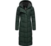 Wintermantel RAGWEAR "Pavla Long", Damen, Gr. XL (42), grün (dunkelgrün), Außenmaterial: 100% Polyester; Innenfutter: 100% Polyester; Wattierung: 100% Polyester, figurumspielend ca. Mitte Wade, Ärmel 