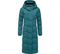 Wintermantel RAGWEAR "Pavla Long Soft YOUMODO", Damen, Gr. XL (42), grün (seegrün), Obermaterial: 100% Polyester. Innenfutter: 100% Polyester. Wattierung: 100% Polyester, gerade kniebedeckend, hoch ge