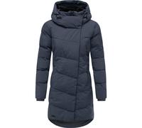 Wintermantel RAGWEAR "Pavla Soft YOUMODO", Damen, Gr. 5XL (50), blau (navy), Obermaterial: 100% Polyester; Innenfutter: 100% Polyester; Wattierung: 100% Polyester, gerade ca. Mitte Oberschenkel, Ärmel