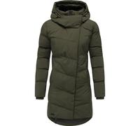 Wintermantel RAGWEAR "Pavla Soft YOUMODO", Damen, Gr. XXXL(46), grün (olivgrün), Obermaterial: 100% Polyester; Innenfutter: 100% Polyester; Wattierung: 100% Polyester, gerade ca. Mitte Oberschenkel, Ä