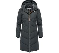 Wintermantel RAGWEAR "Rebelka", Damen, Gr. 4XL (48), grau (dunkelgrau), Außenmaterial: 100% Polyester. Innenfutter: 100% Polyester. Wattierung: 100% Polyester, oversize knieumspielend, Ärmel ohne Ärme
