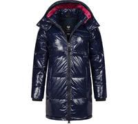 Shiny Wintermantel "Roobie Long" Navy M