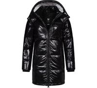 Shiny Wintermantel "Roobie Long" Black XXXL